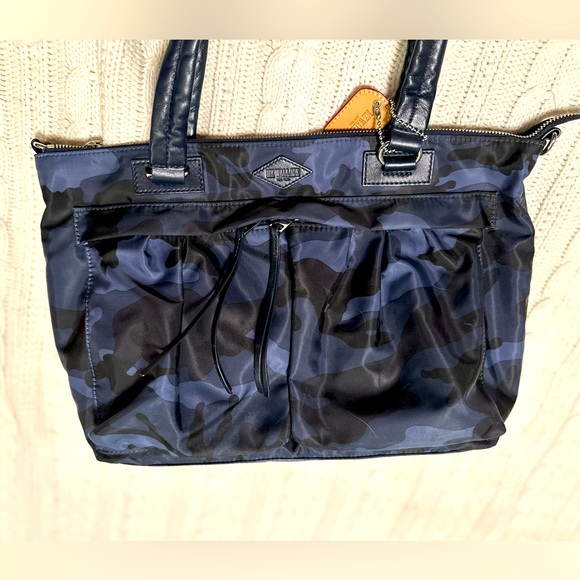 MZ Wallace Bags Rare Mz Wallace Dark Blue Camo Jordan Satchel